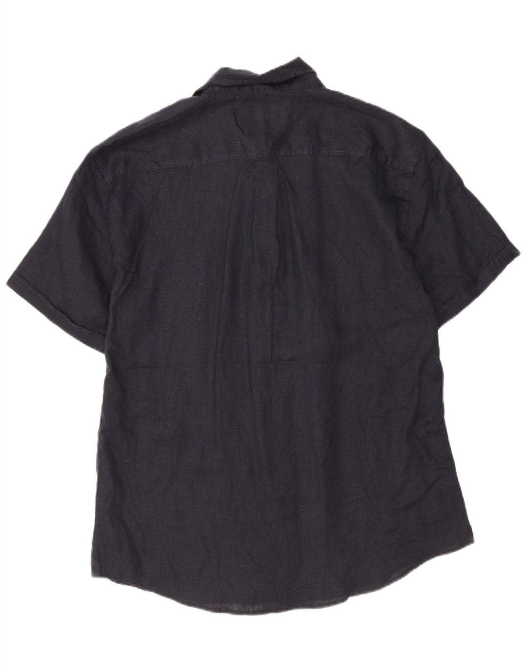 Coast Herren Kurzarmhemd 2XL Marineblaues Leinen