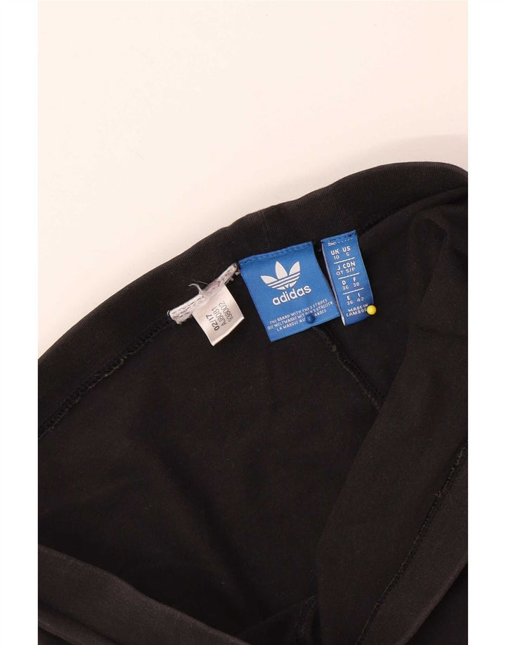 Adidas Damen Graphic Leggings UK 10 Small Schwarz