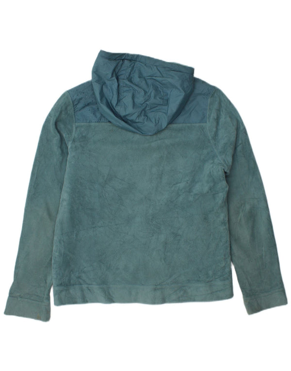 Nike Damen Kapuzen-Fleecejacke UK 18 XL Blau Polyester