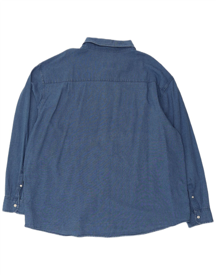 American Eagle Herrenhemd 2XL Blaue Baumwolle