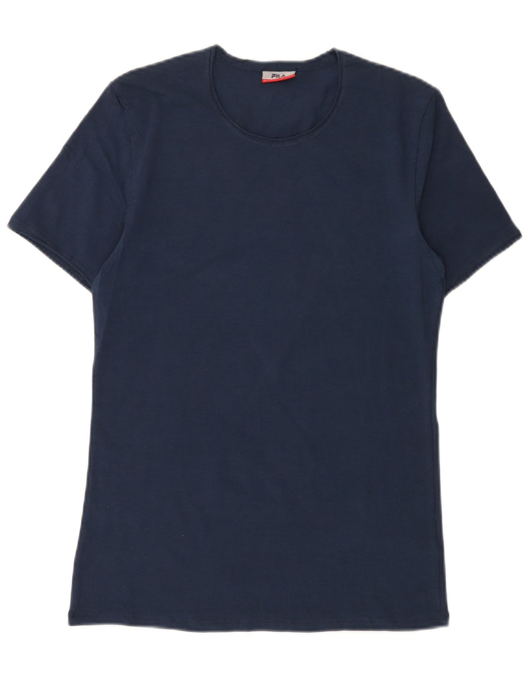 Fila Herren T-Shirt Top Small Marineblau Baumwolle