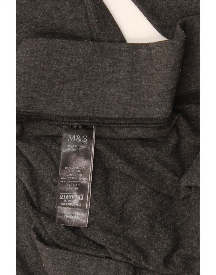 MARKS & SPENCER Damen Leggings UK 22 3XL Grau Polyester
