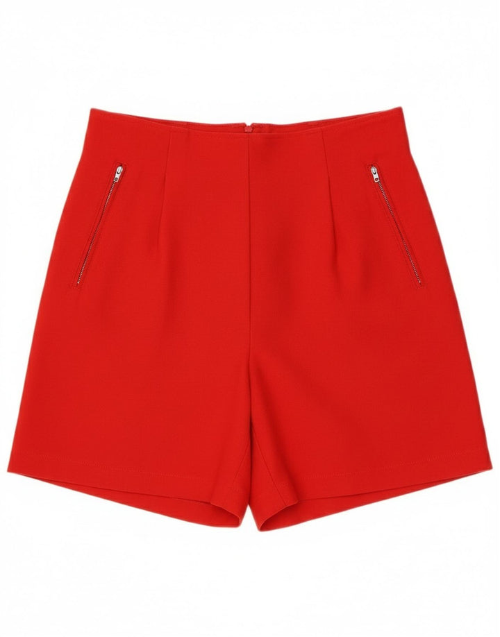 Vintage Damen High Waist Casual Shorts IT 46 Large W30 Rote Wolle