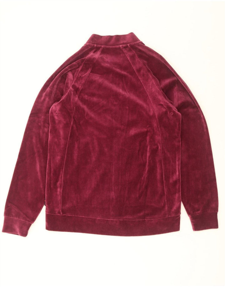 Jordan Herren-Trainingsanzug-Top-Jacke, mittlere Burgunder-Baumwolle
