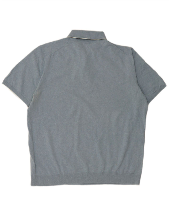 Marks & Spencer Herren Poloshirt XL Blau Baumwolle