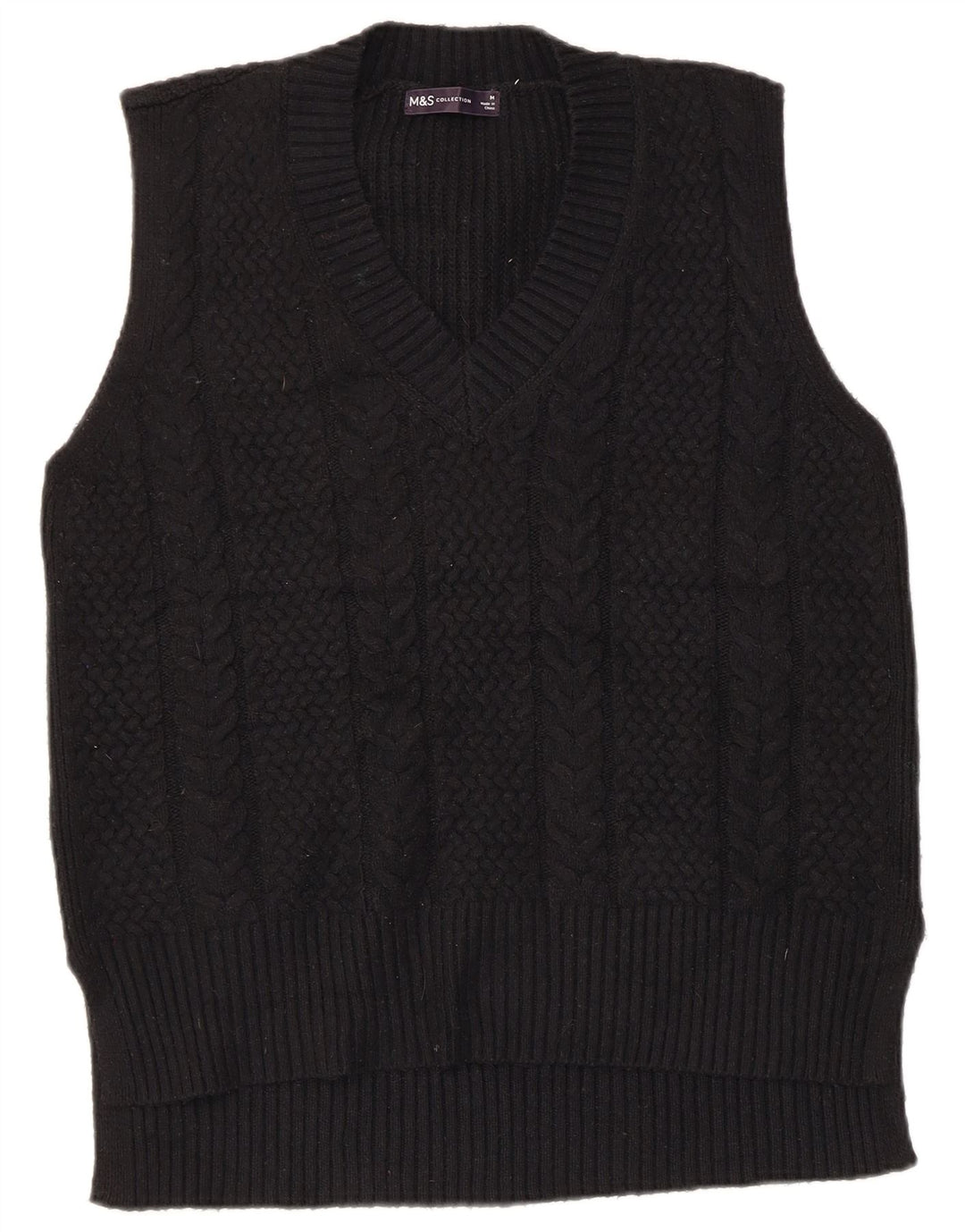 Marks & Spencer Herren Weste Tank Top Medium Marineblau Polyester