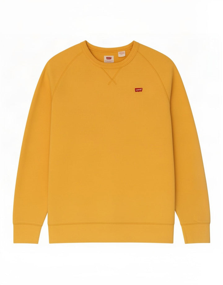 Levi's Herren-Sweatshirt-Pullover, klein, gelbe Baumwolle
