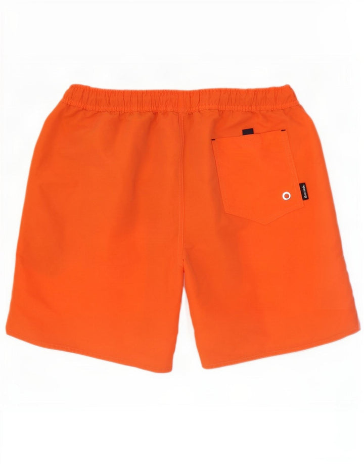 Bench Herren-Badeshorts mit Grafik, groß, orangefarbenes Polyester