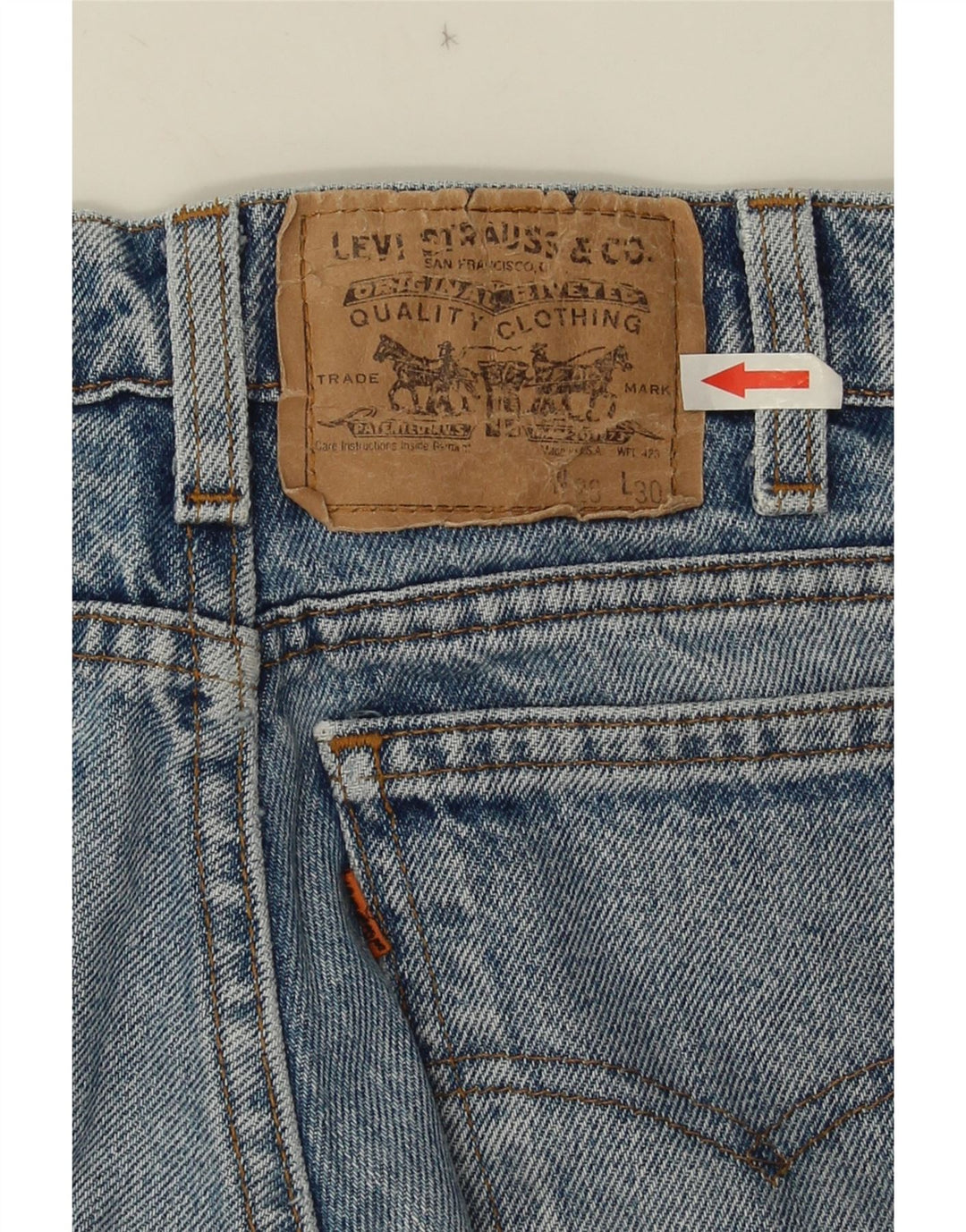 LEVI'S Damen Tapered Jeans W28 L30 Blaue Baumwolle