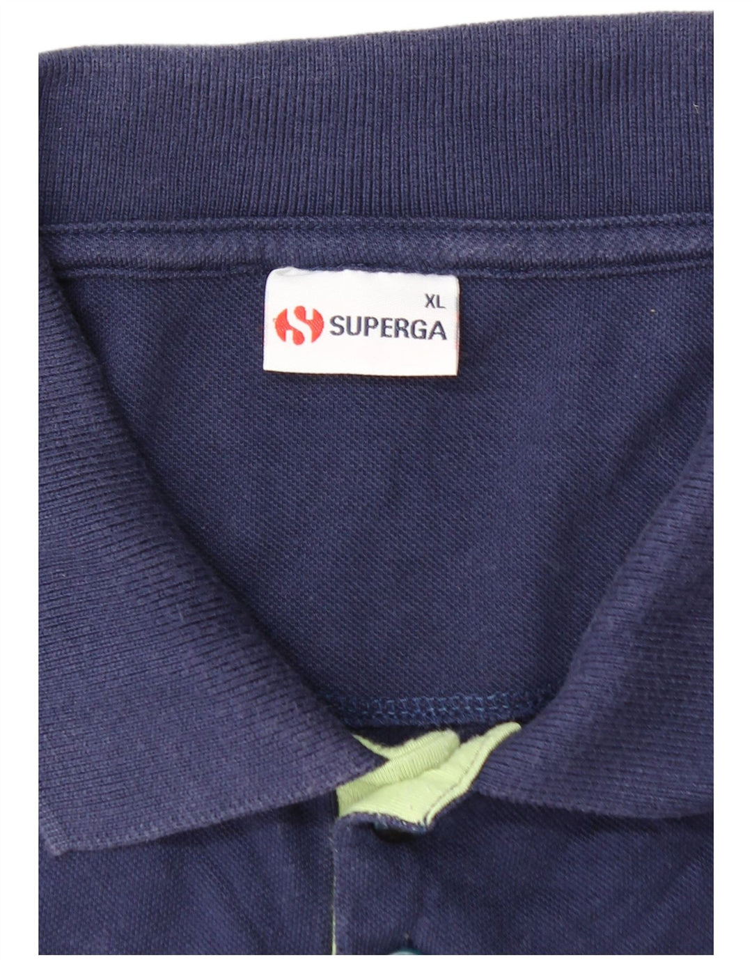 SUPERGA Jungen-Poloshirt, 15–16 Jahre, XL, Marineblau, Colourblock-Baumwolle