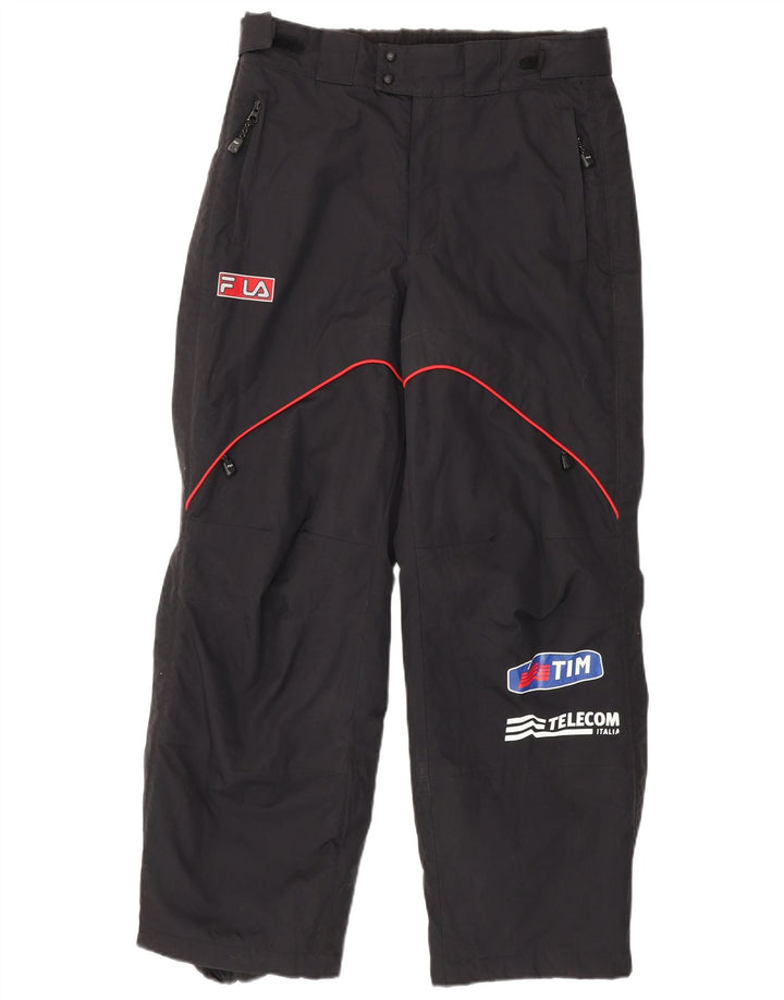 Fila Herren Skihose XS Schwarz Nylon