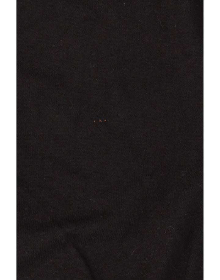 Jack Wills Rollkragenpullover für Herren, groß, aus schwarzer Baumwolle