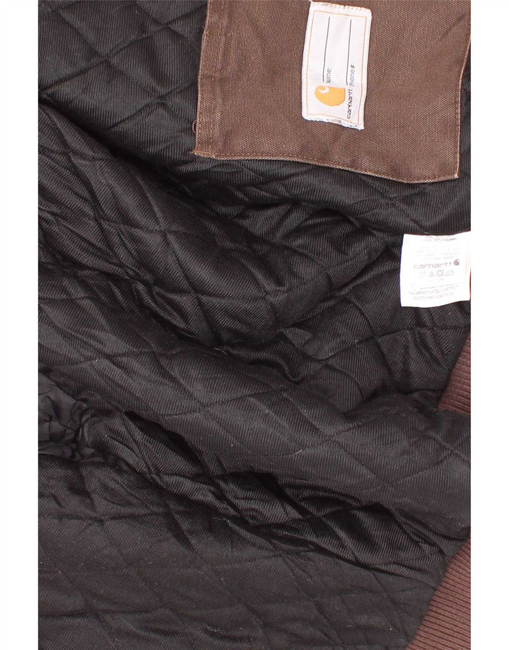 Carhartt Jungen-Bomberjacke mit Kapuze, 7–8 Jahre, Größe S, braune Baumwolle