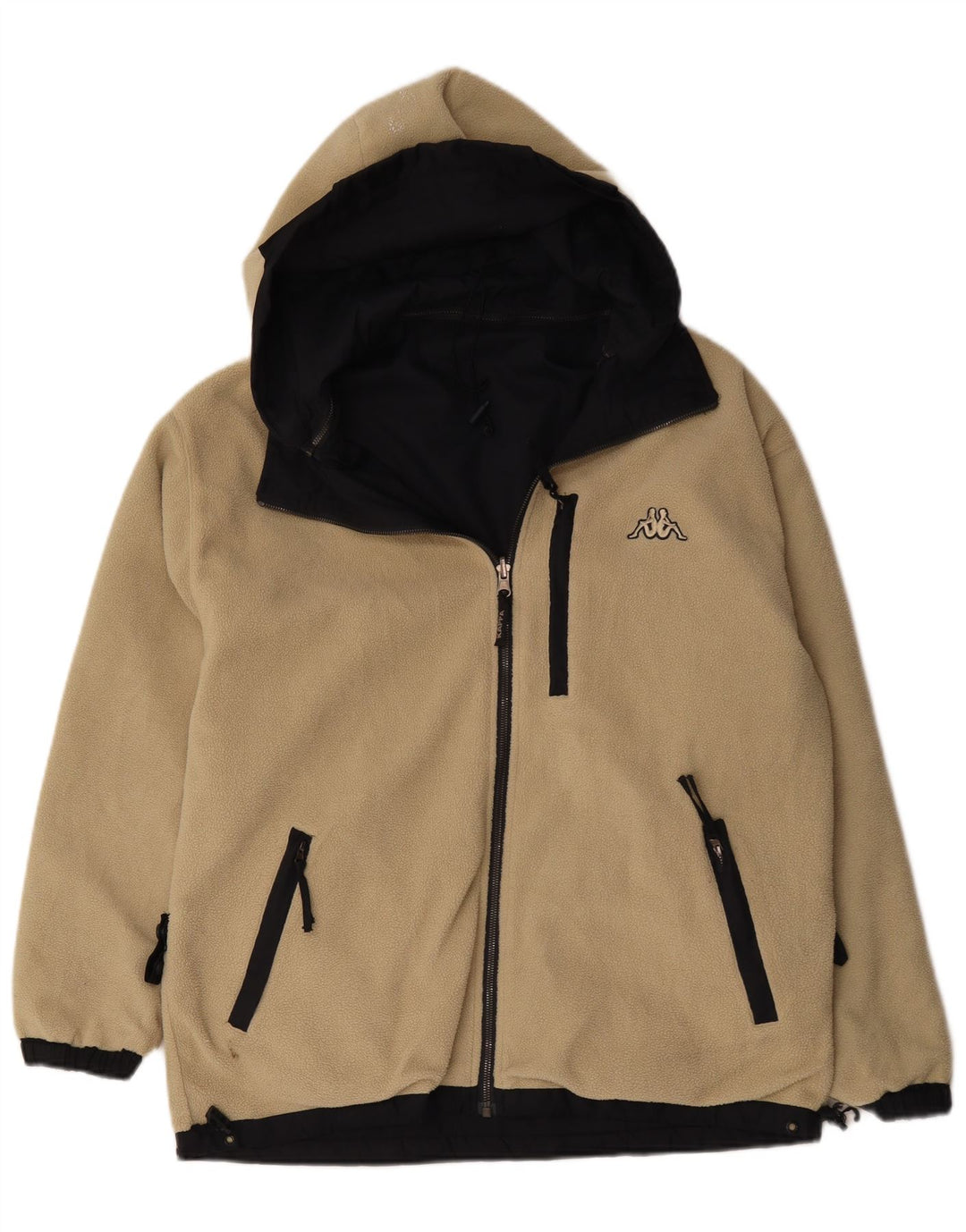 Kappa Herren Kapuzen-Wendejacke UK 36 Small Marineblau