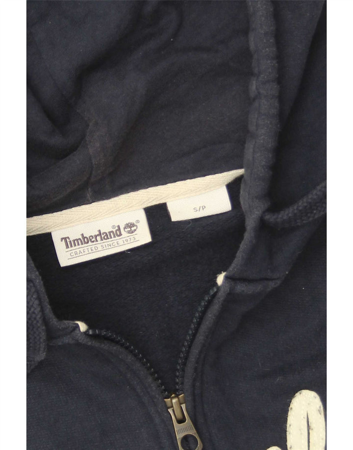 Timberland Herren-Kapuzenpullover mit grafischem Reißverschluss, Größe S, Marineblau