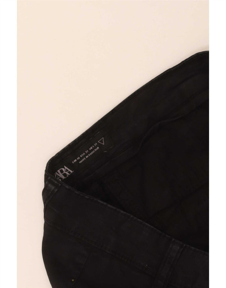Zara Slim Chino-Hose für Herren, EU 40, M, W31, L29, Schwarz