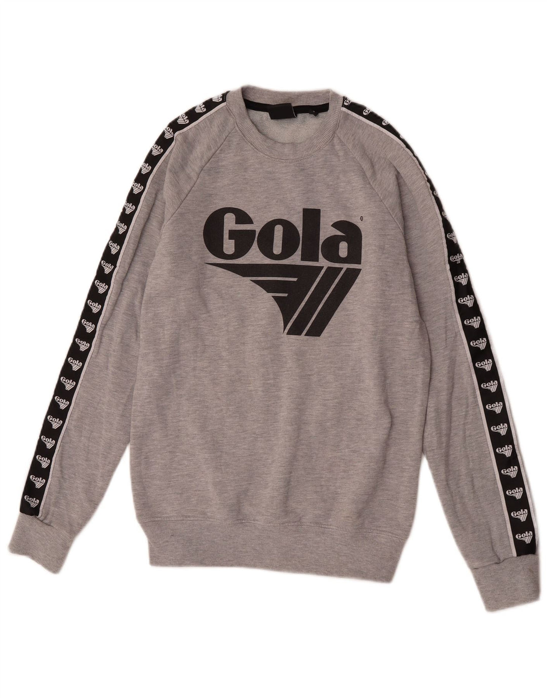 Gola Herren-Sweatshirt mit Grafik, Größe S, Grau, Colourblock-Baumwolle