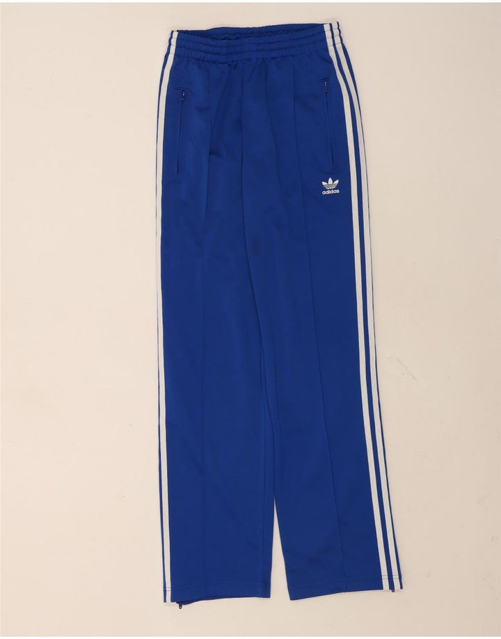 Adidas Damen Trainingshose UK 6 XS Blau Polyester