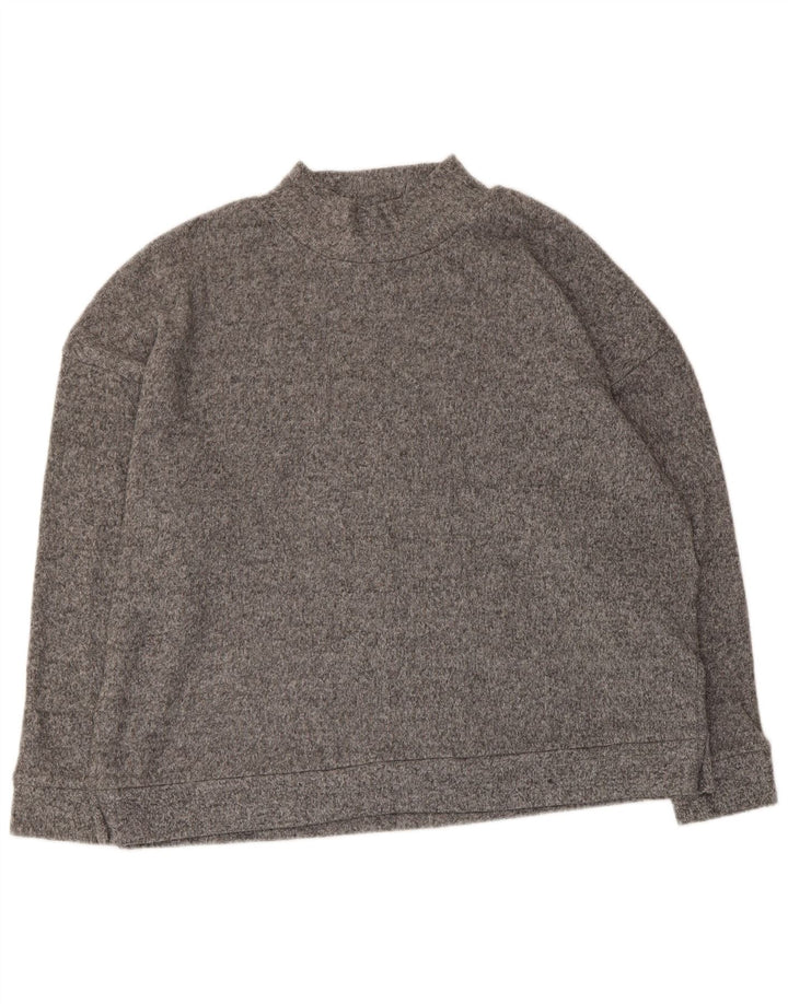MARKS & SPENCER Rollkragenpullover für Damen, Gr. 40, Größe L, Grau gefleckt
