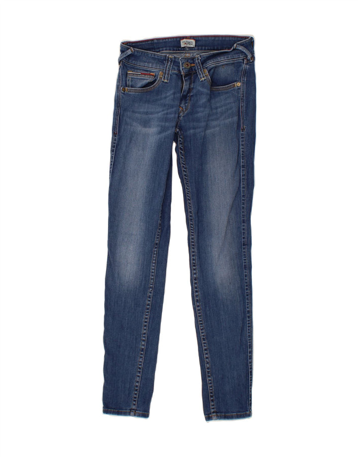 TOMMY HILFIGER Womens Slim Jeans W27 L30  Blue Cotton Vintage Tommy Hilfiger and Second-Hand Tommy Hilfiger from Messina Hembry 