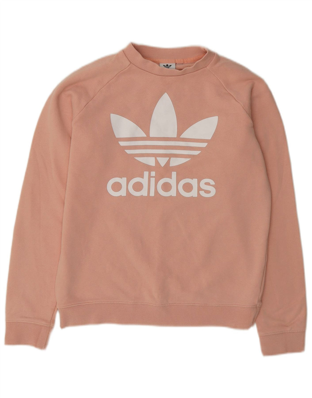 Adidas Damen Graphic Sweatshirt Pullover UK 14 Mittelrosa