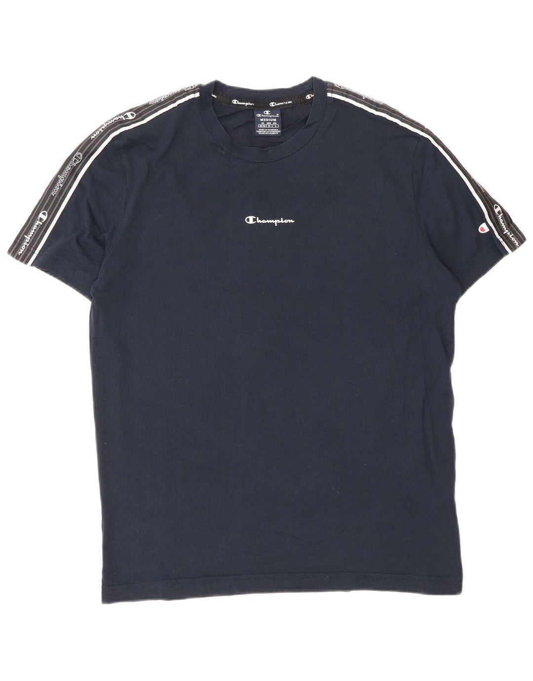 Champion Herren-T-Shirt mit Grafik, mittlere Marineblau-Baumwolle