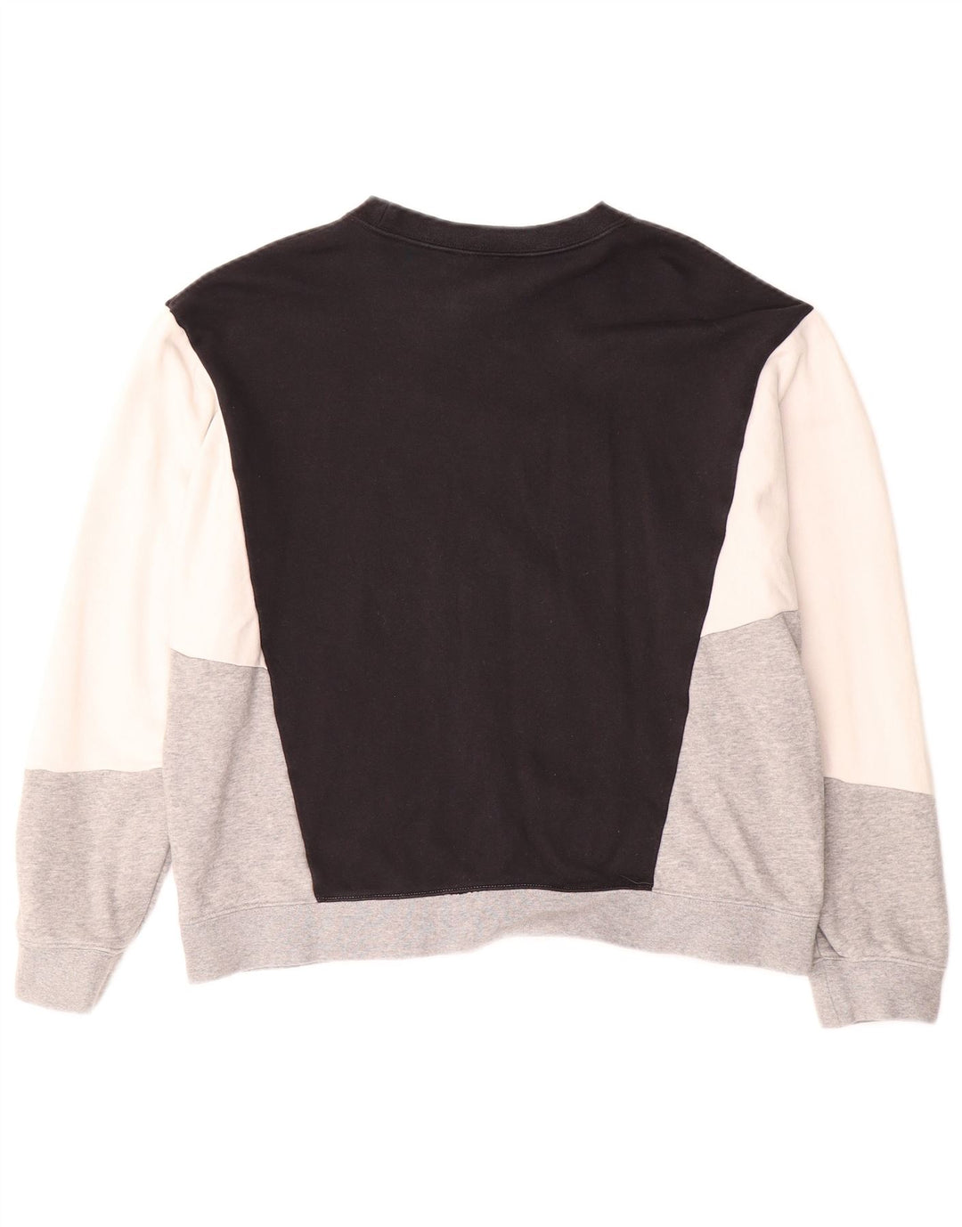 NIKE Damen-Sweatshirt in Übergröße, Größe UK 16, Größe L, Schwarz, Farbblock