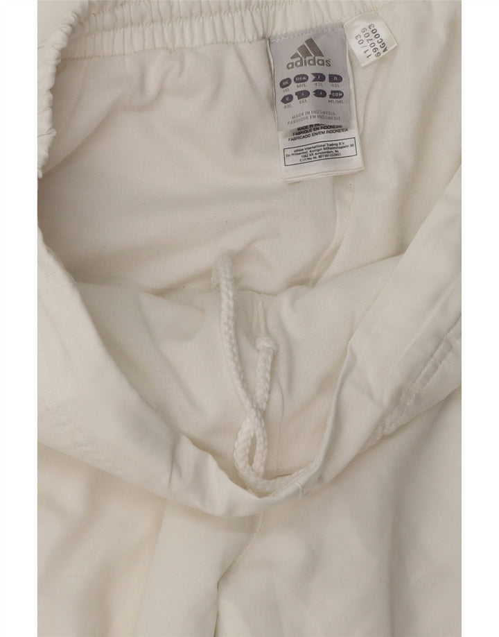 Adidas Damen Trainingshose UK 14 Large Weiß Polyester