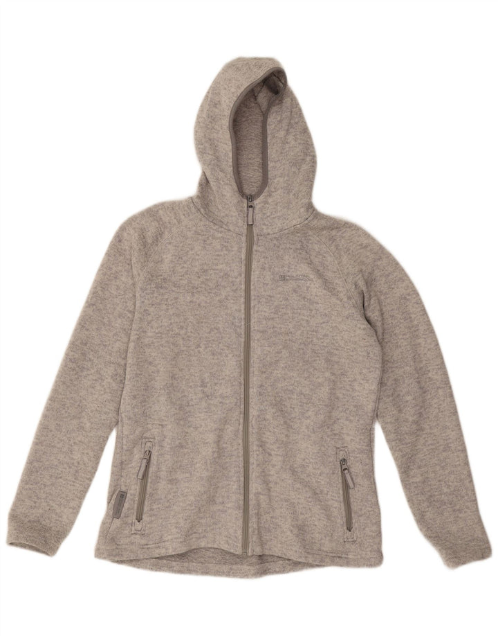 Mountain Warehouse Damen-Kapuzenpullover mit Reißverschluss, UK 14, Größe L, Grau, Polyester