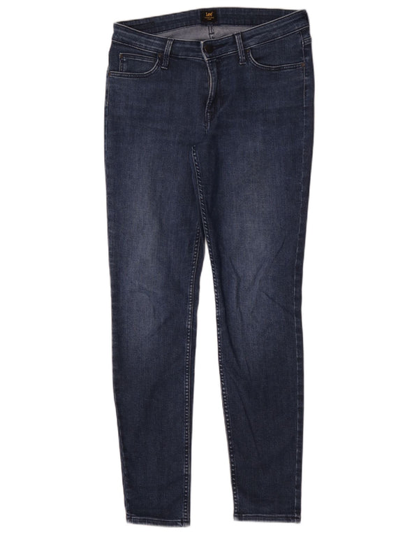 Lee Damen Scarlett Skinny Jeans W30 L30 Marineblaue Baumwolle