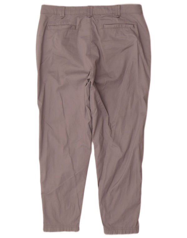 Lee Damen Riders Slim Chinohose US 12 Large W34 L27 Graue Baumwolle