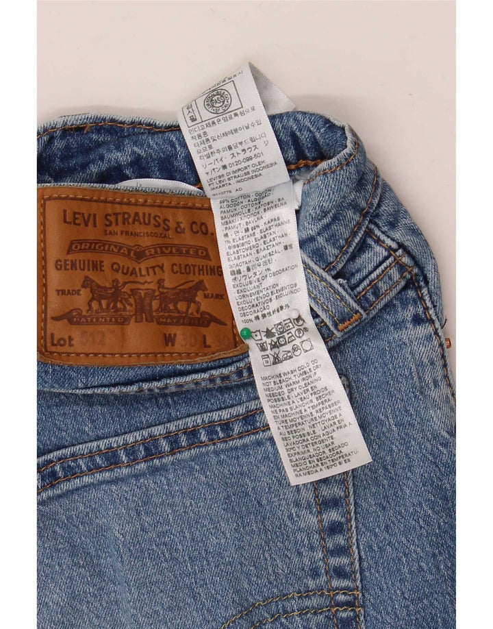 Levi's Damen 512 Slim Tapered Jeans W30 L30 Blaue Baumwolle
