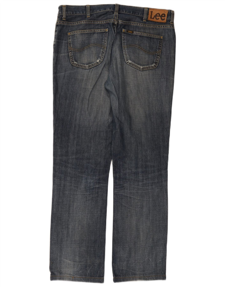 Lee Herren REED Straight Jeans W38 L32 Blaue Baumwolle
