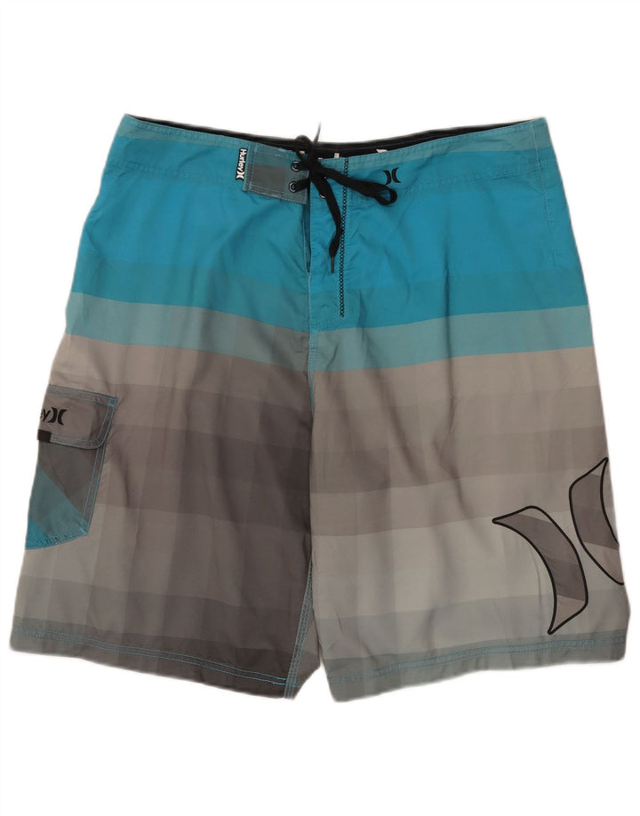 Hurley Herren-Badeshorts mit Grafik, groß, mehrfarbig, Farbblock