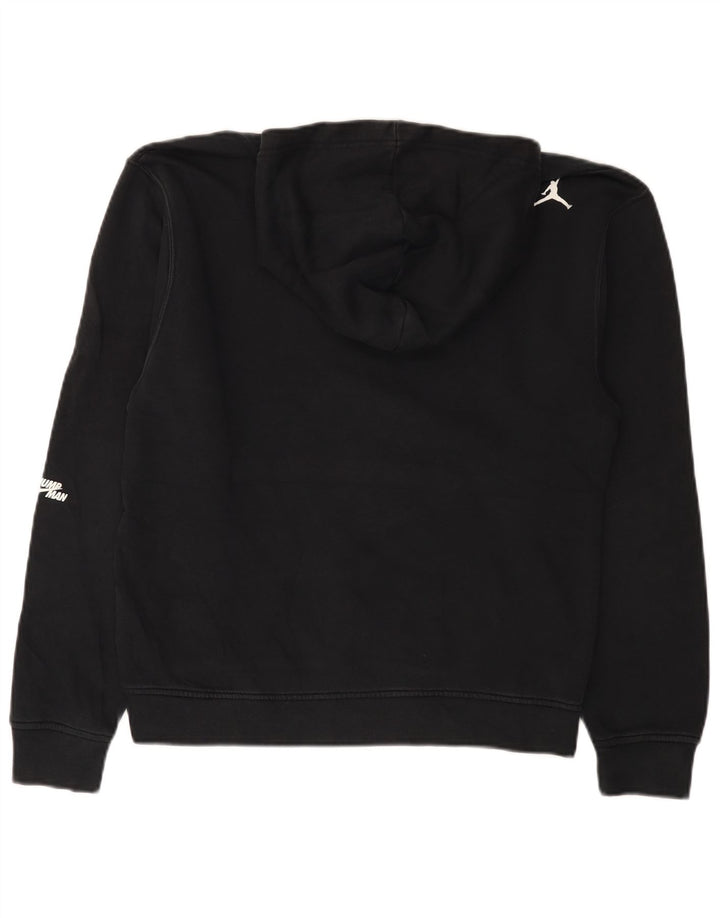 Jordan Herren-Kapuzenpullover mit Grafik, Größe S, schwarze Baumwolle