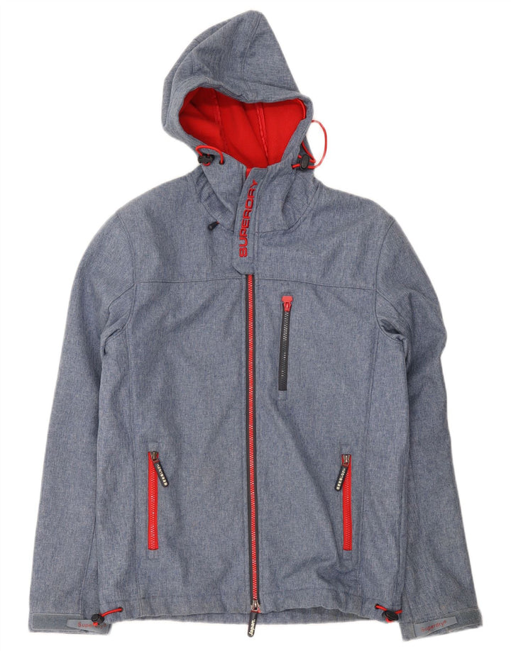 Superdry Herren Windtrekker Graphic Windjacke UK 38 Mittelblau