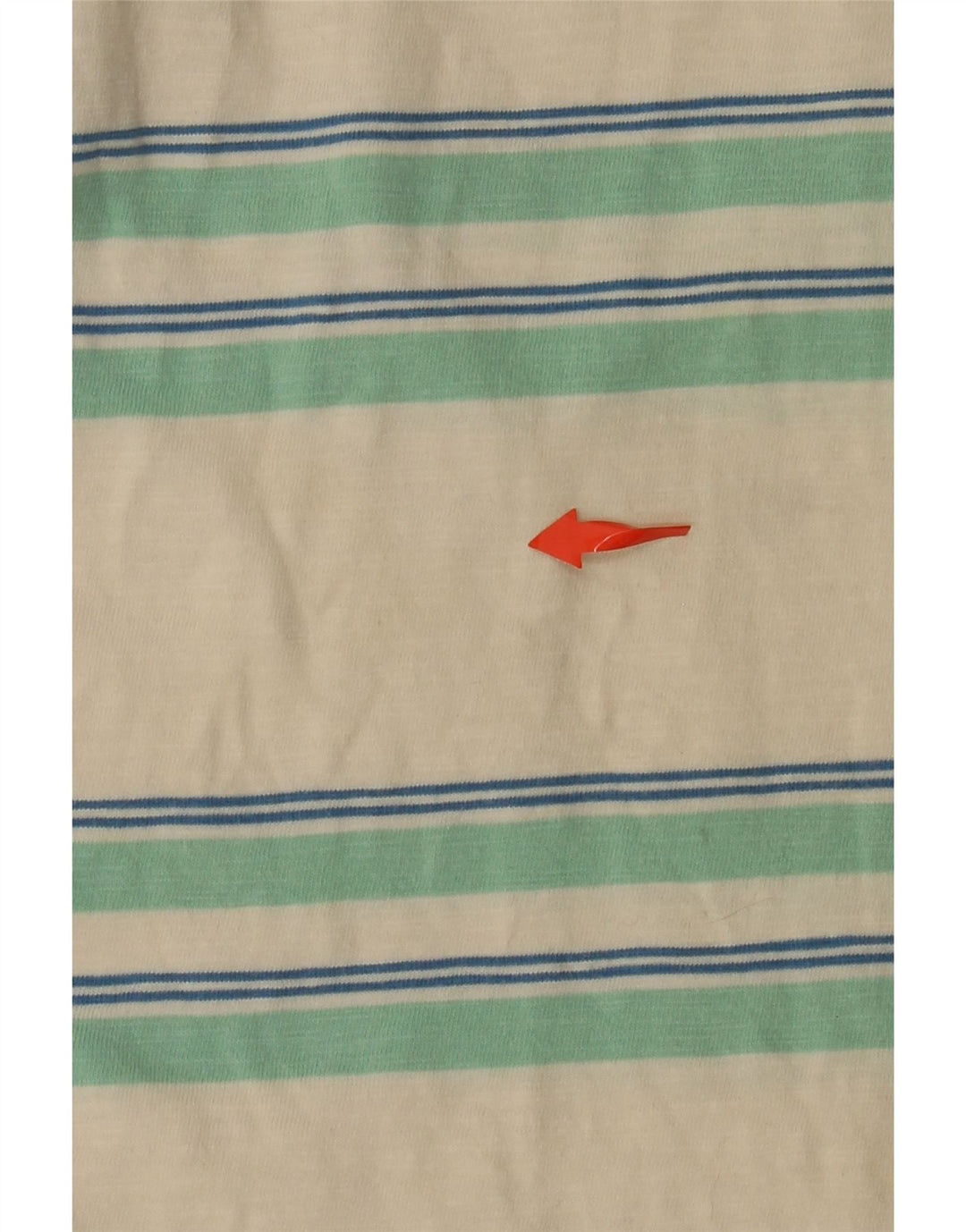 FARAH Herren-T-Shirt-Oberteil aus mittelgrauer, gestreifter Baumwolle