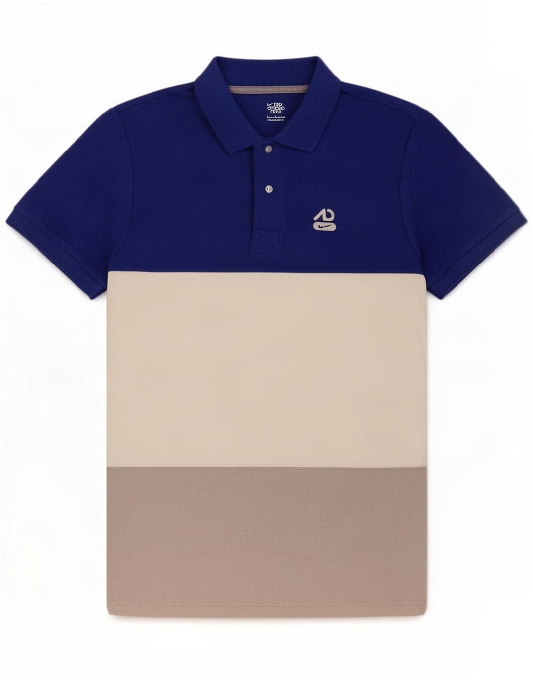 Nike Herren-Poloshirt, klein, mehrfarbig, Colourblock-Baumwolle