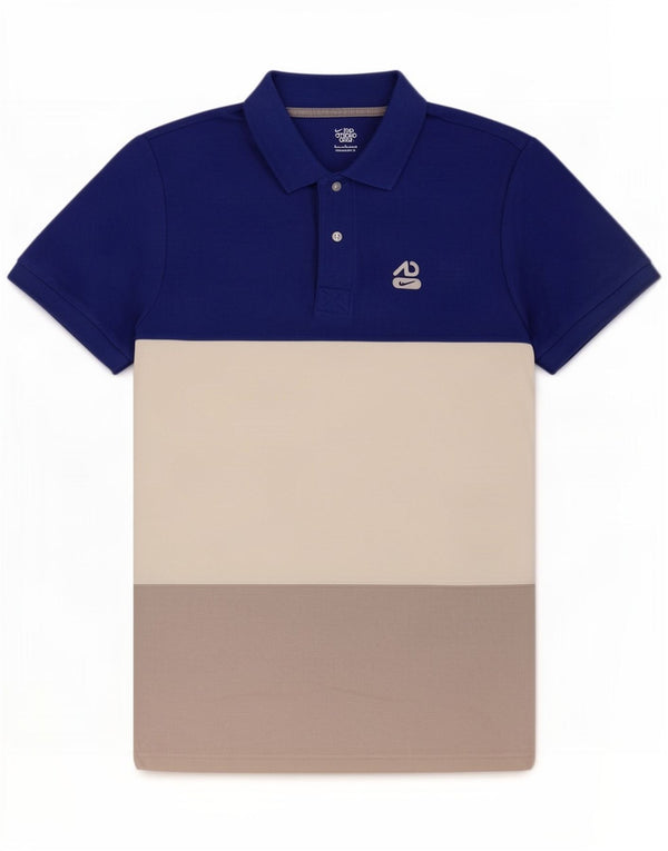 Nike Herren-Poloshirt, klein, mehrfarbig, Colourblock-Baumwolle