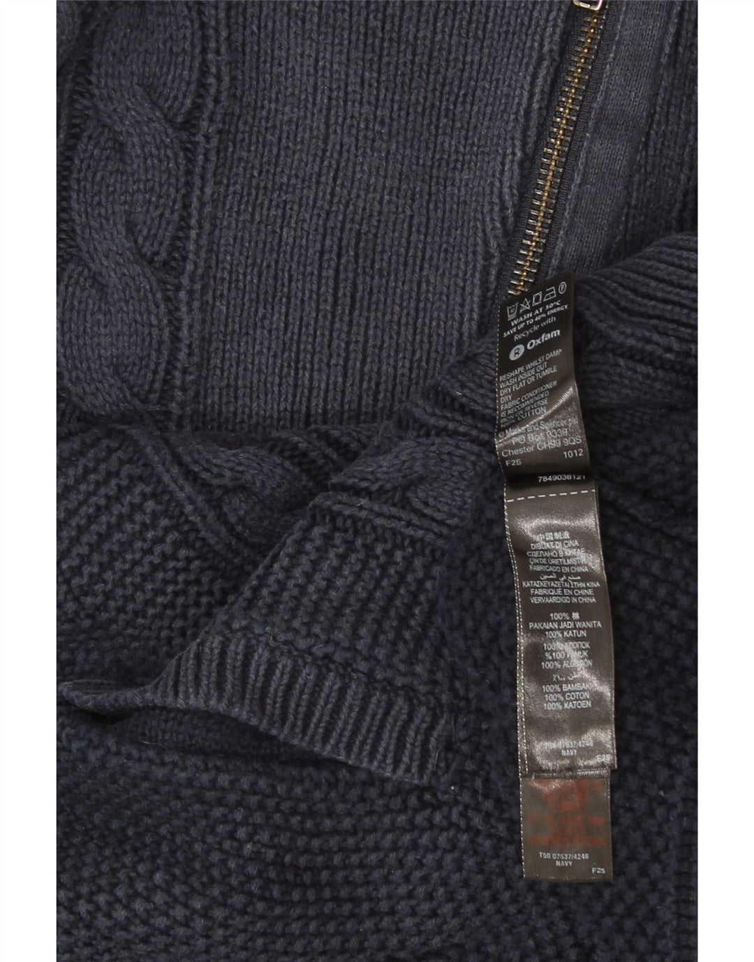 Marks & Spencer Damen-Strickjacke „Autograph“, Gr. 14, Marineblau