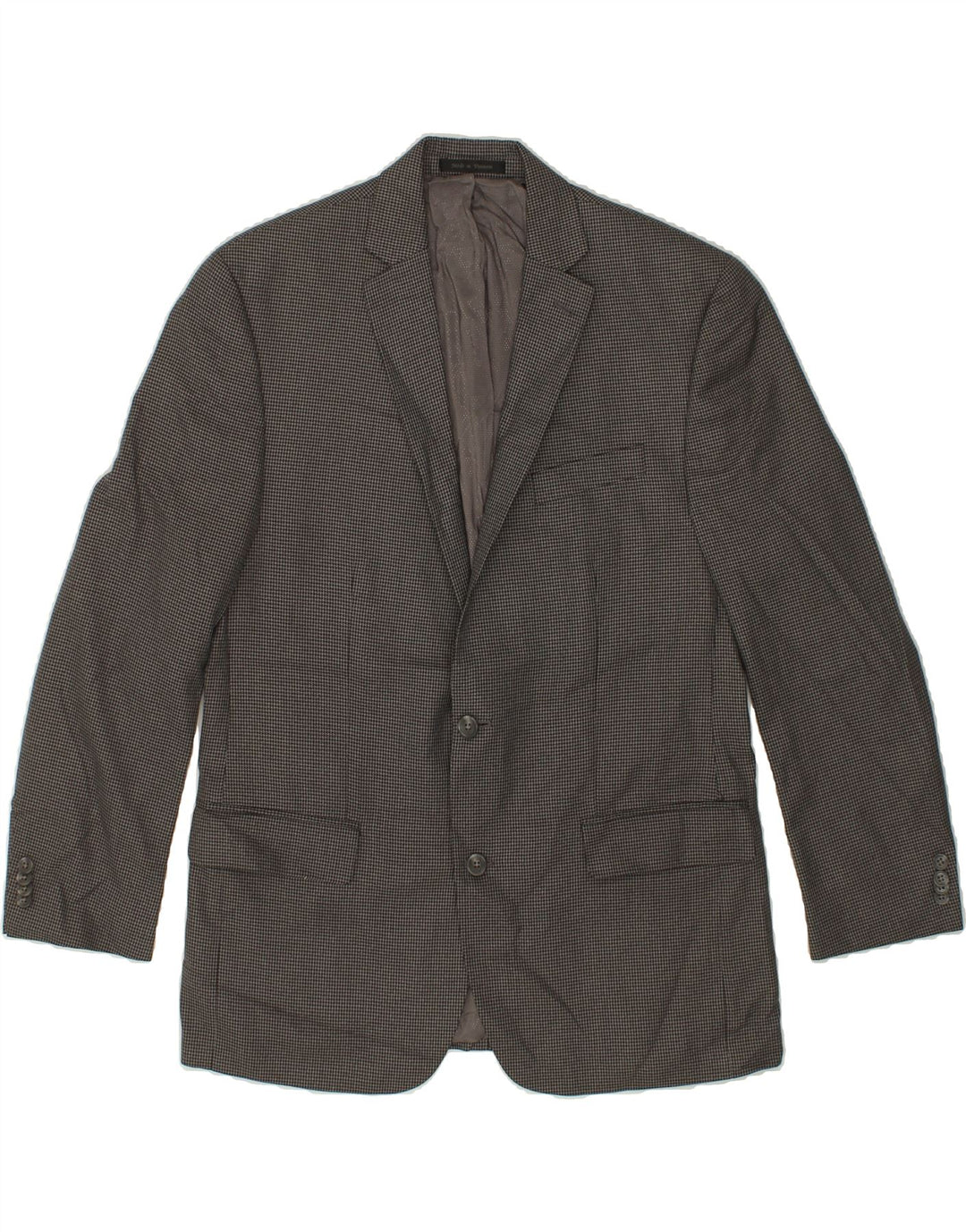 MICHAEL KORS Mens 2 Button Blazer Jacket UK 42 XL Grey Houndstooth Vintage Michael Kors and Second-Hand Michael Kors from Messina Hembry 