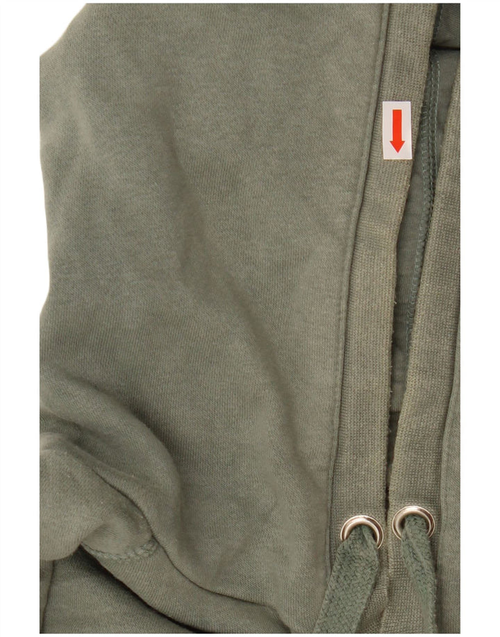 HURLEY Damen-Kapuzenpullover mit Grafik, UK 14, mittelgrüne Baumwolle