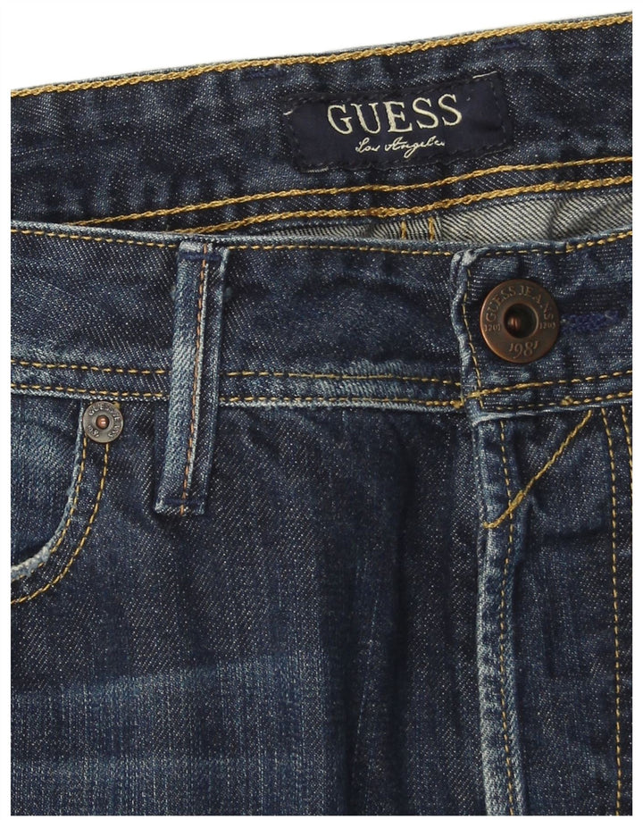 Guess Herren Rebel Regular Straight Jeans W34 L34 Blau