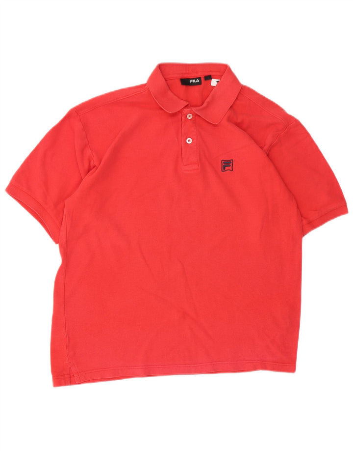 Fila Herren Poloshirt Kleine rote Baumwolle