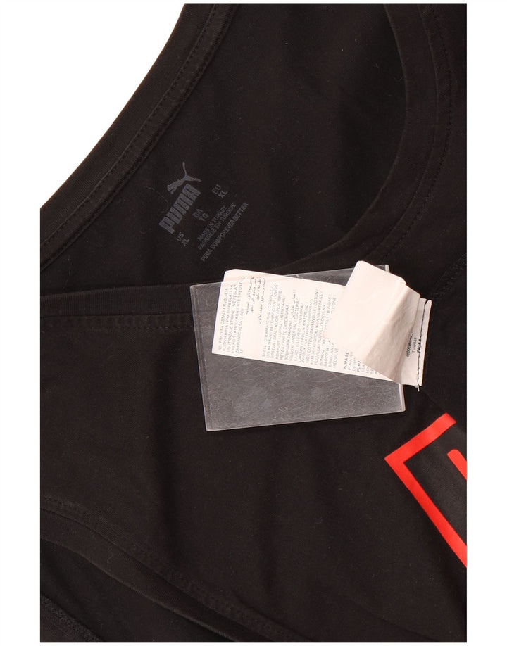 Puma Herren Graphic Vest Top XL Schwarz Baumwolle