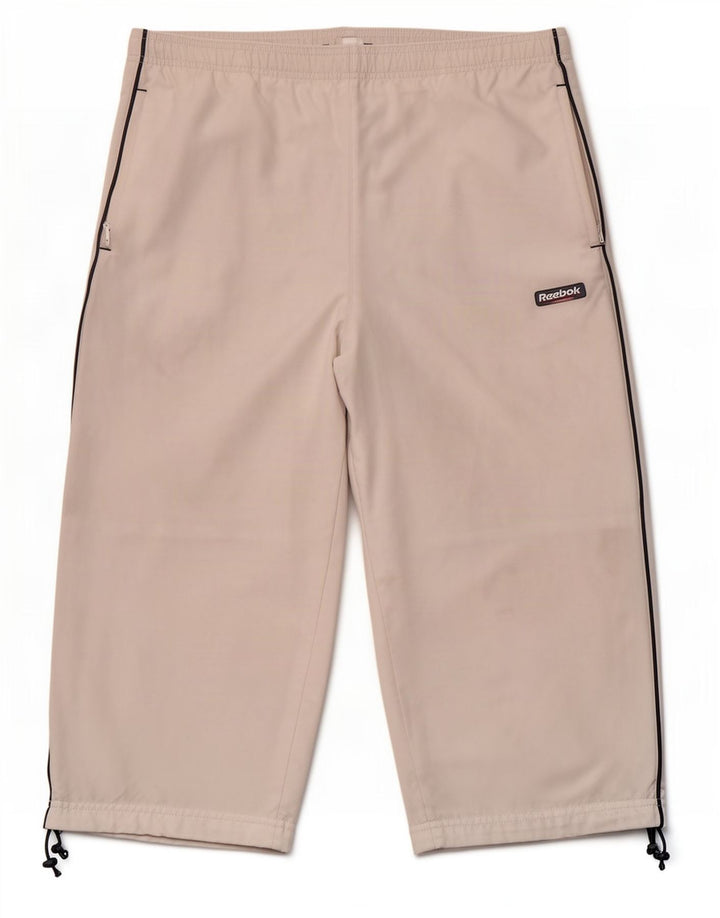 Reebok Herren Bermuda Sport Shorts Small Weiß Polyester