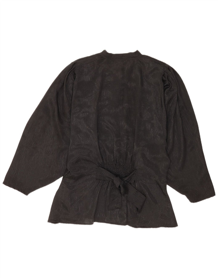 Fascino Damen-Hemdbluse, UK 14, mittelschwarz, Polyester mit Tiermuster