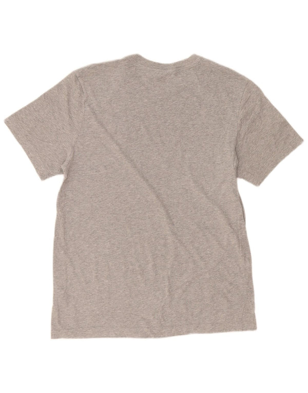 Nike Herren The Tee T-Shirt-Oberteil aus mittelgrauer Baumwolle