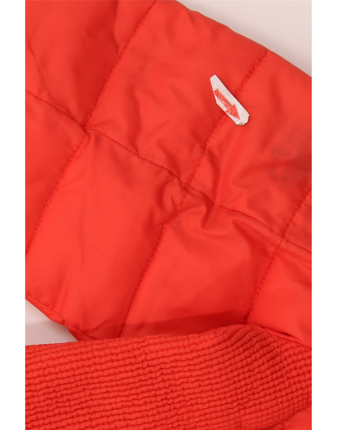 Superdry Wattierte Damenjacke mit Kapuze, UK 18 XL, rotes Nylon