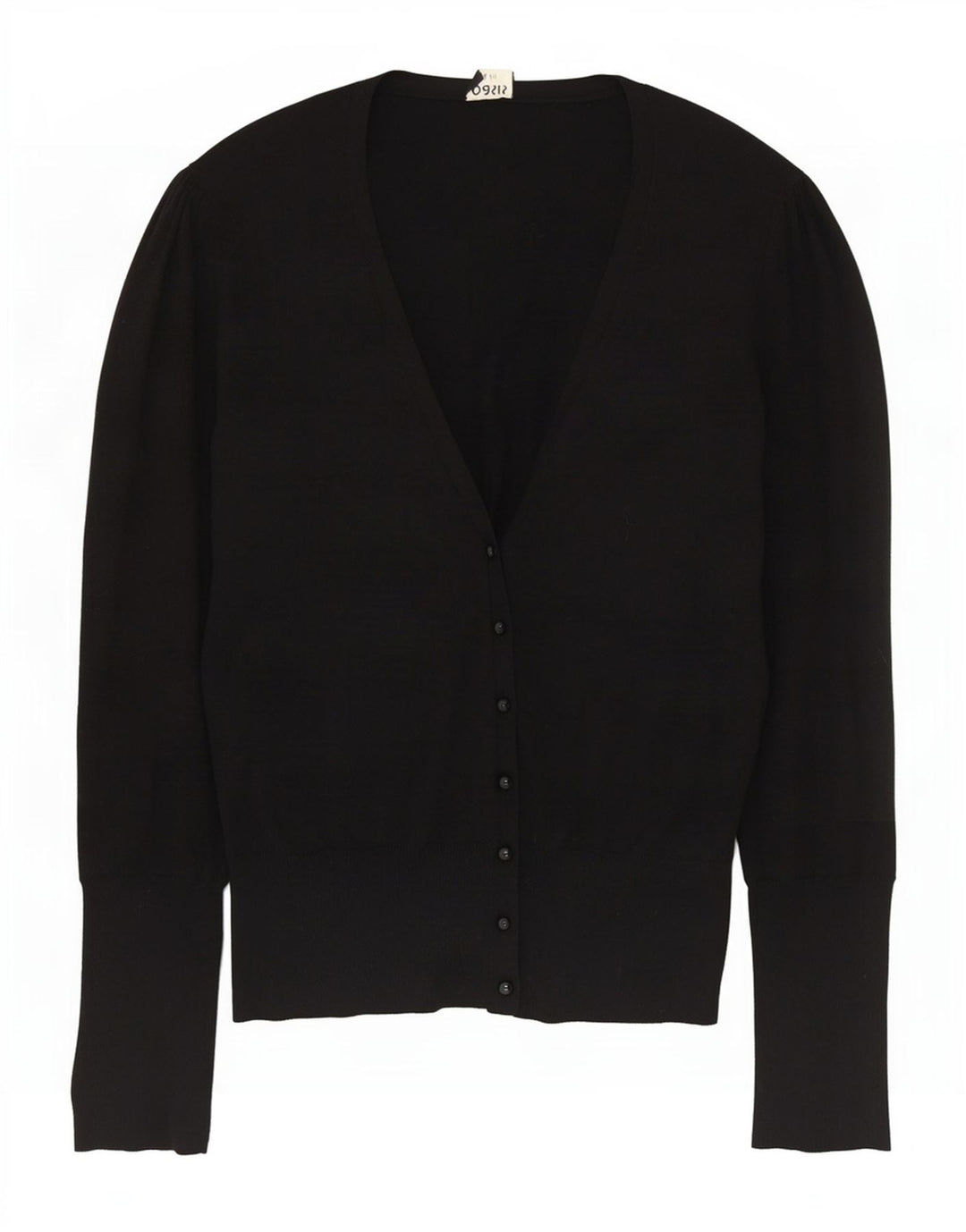 Oasis Damen-Cardigan-Pullover UK 14 Mittelschwarze Baumwolle